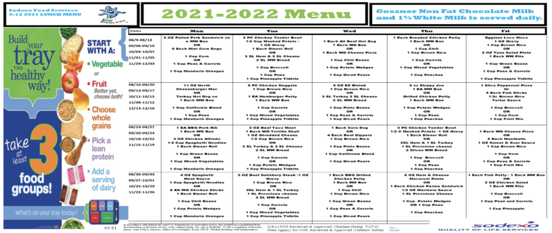 School Menu 11